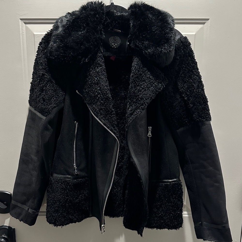 Vince Camuto Black Teddy Jacket